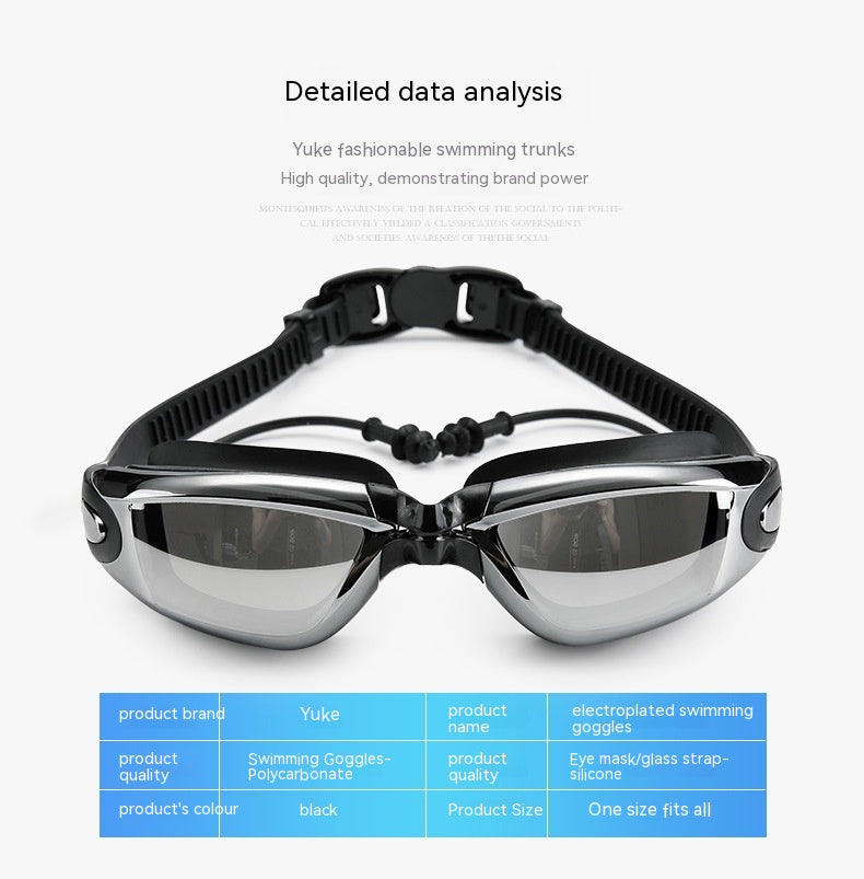 Men’s Waterproof Swim Cap & Goggles Set