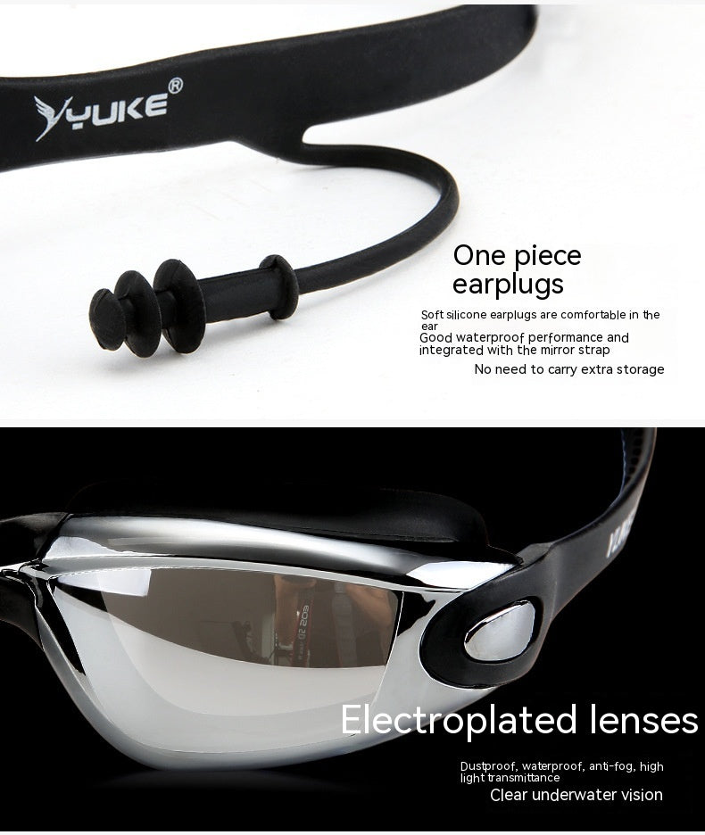 Men’s Waterproof Swim Cap & Goggles Set