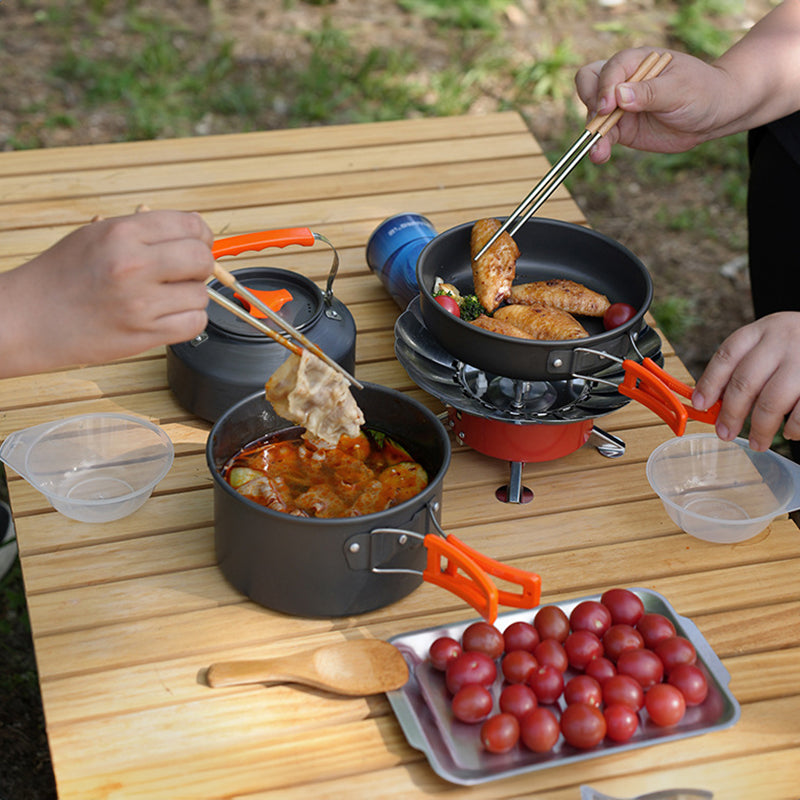 1-3 Person Camping Cookware Set – Portable Pot & Pan