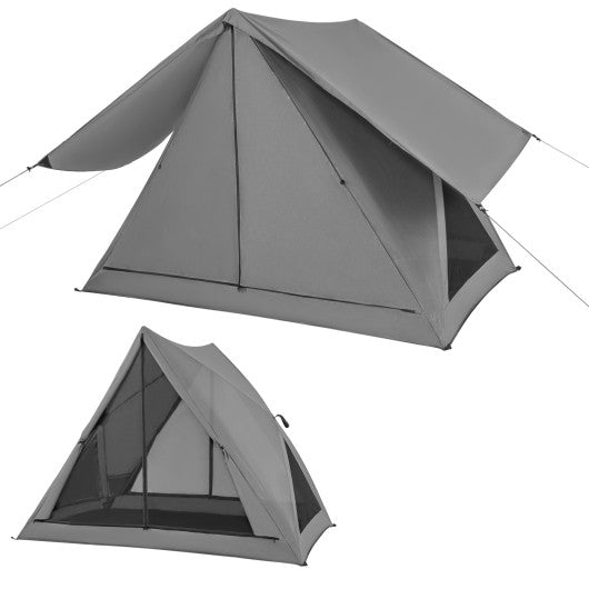 Pop-Up Camping Tent for 2-3 People – Gray