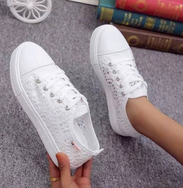 Elevated Casual Canvas Shoes with Breathable Mesh