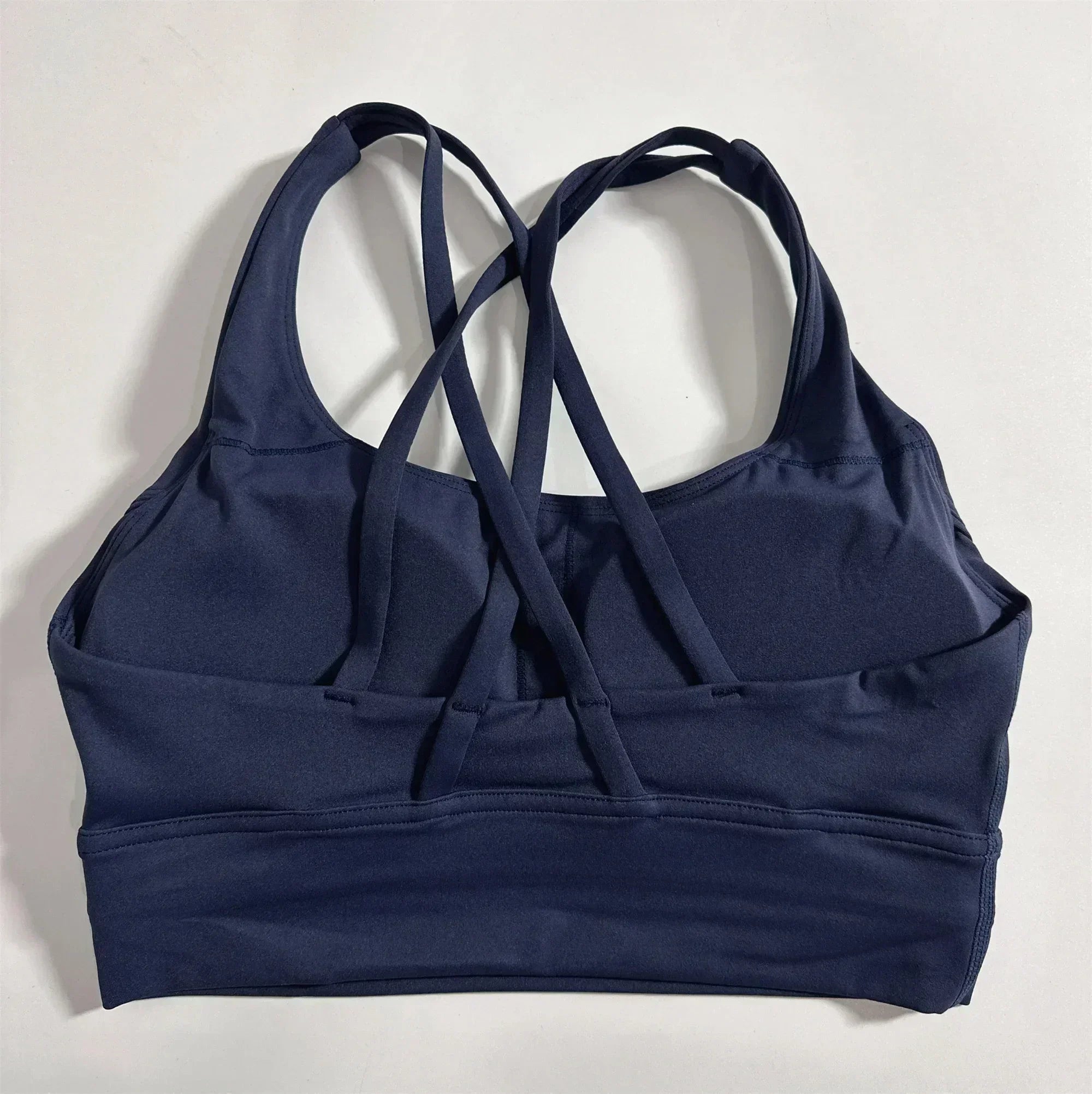 Solid Color Women’s Sports Bra – High Support Fitness Top