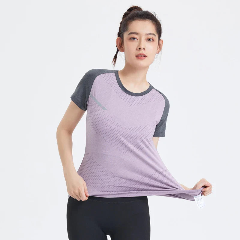 Women’s Quick-Dry Fitness & Yoga T-Shirt – Short Sleeve