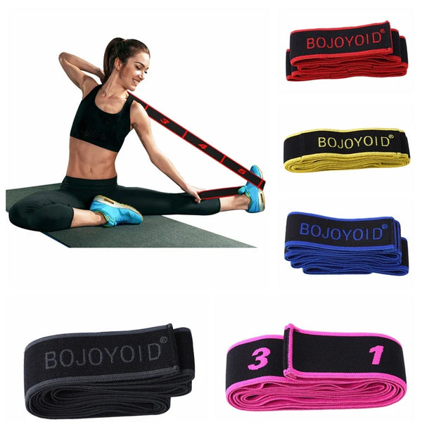 8-Segment High-Elasticity Yoga & Fitness Stretch Band
