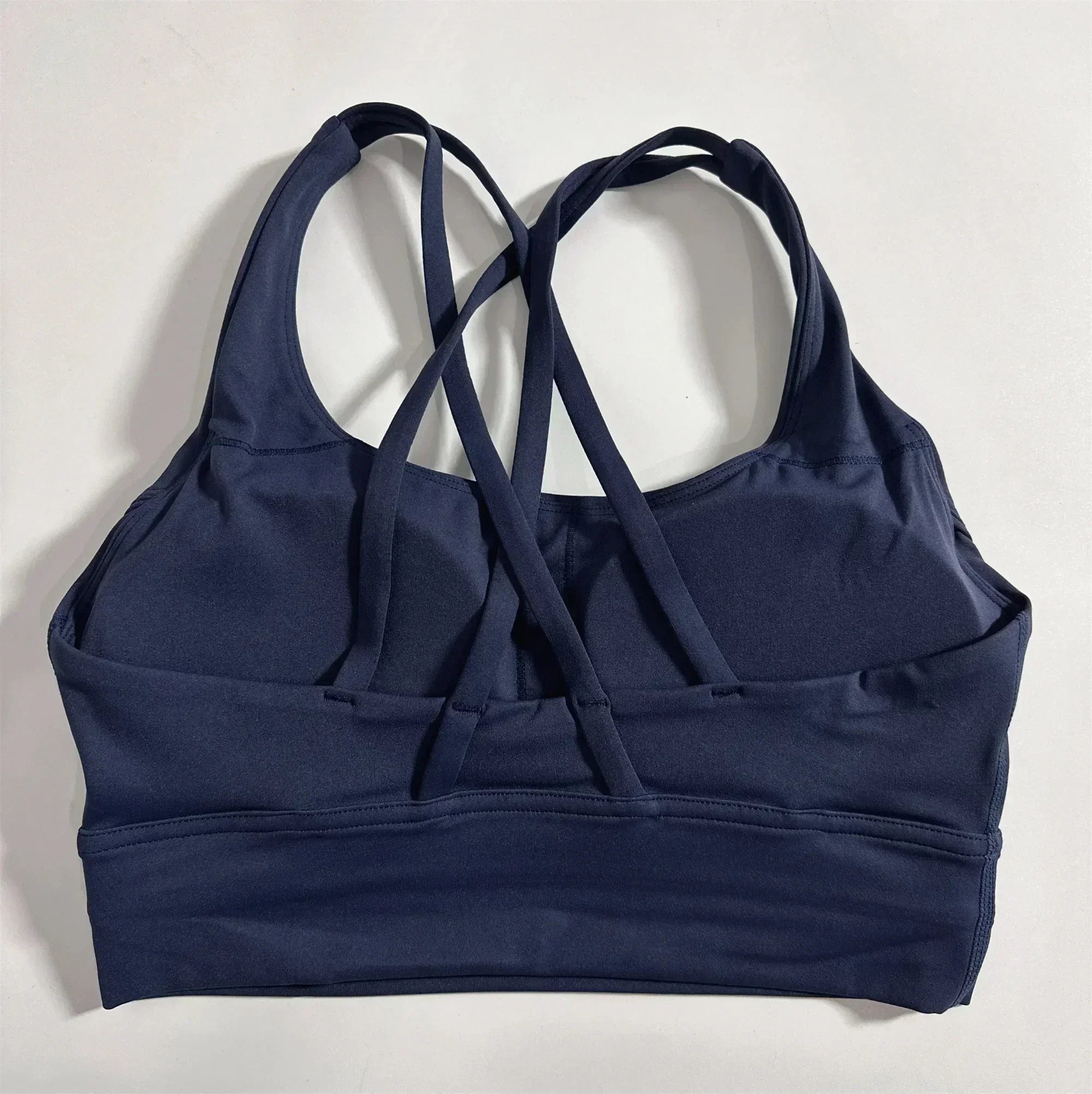 Solid Color Women’s Sports Bra – High Support Fitness Top