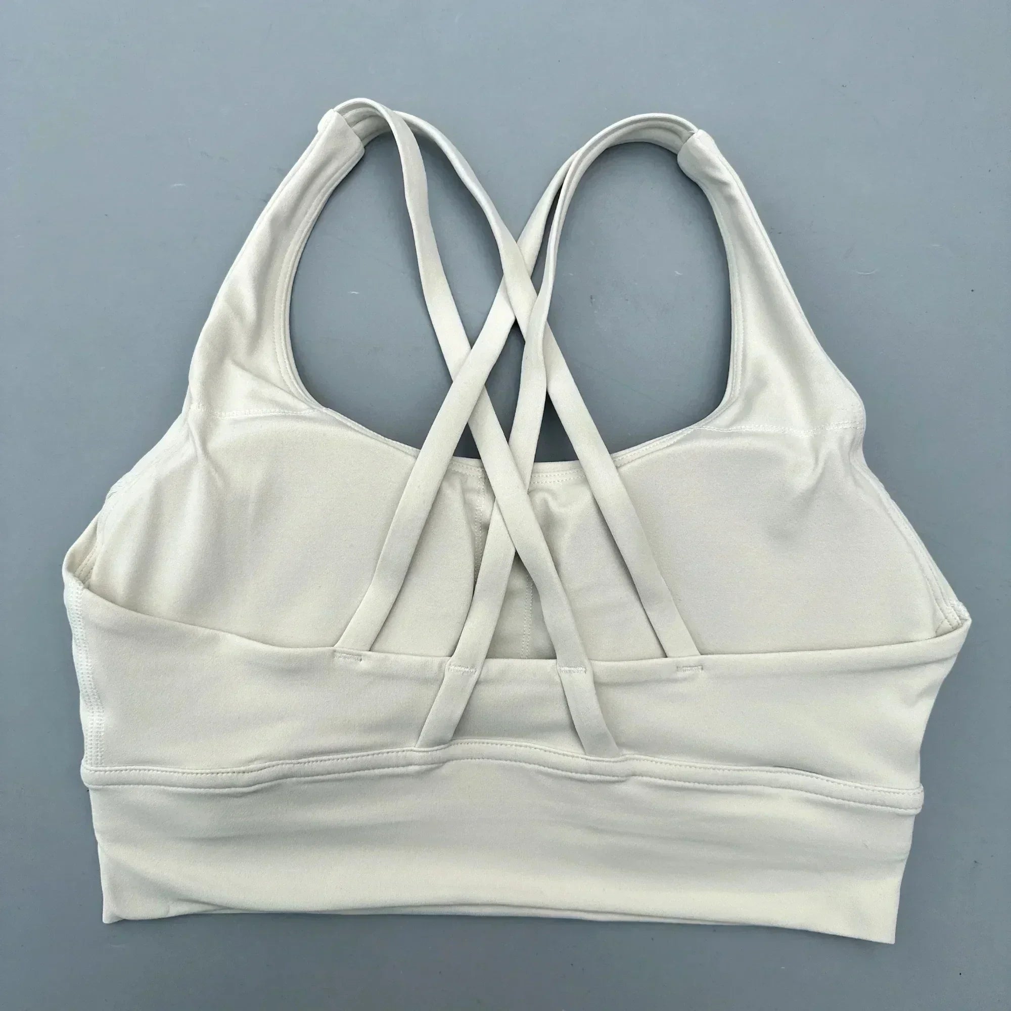 Solid Color Women’s Sports Bra – High Support Fitness Top