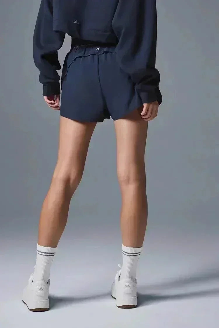 High-Waisted Quick-Dry Sports Shorts – Outdoor Running & Yoga