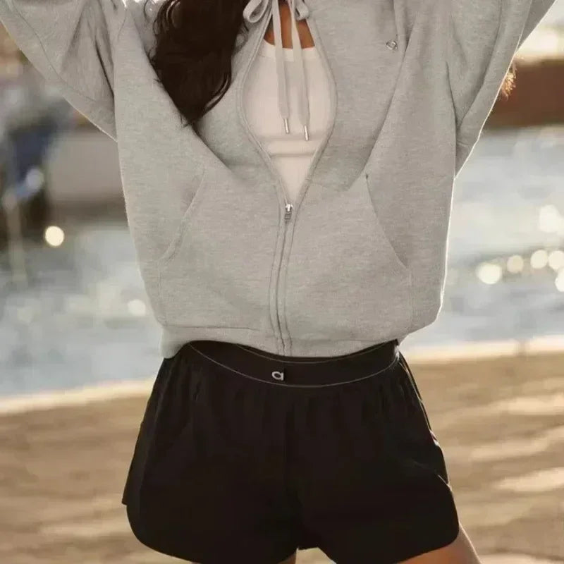 High-Waisted Quick-Dry Sports Shorts – Outdoor Running & Yoga