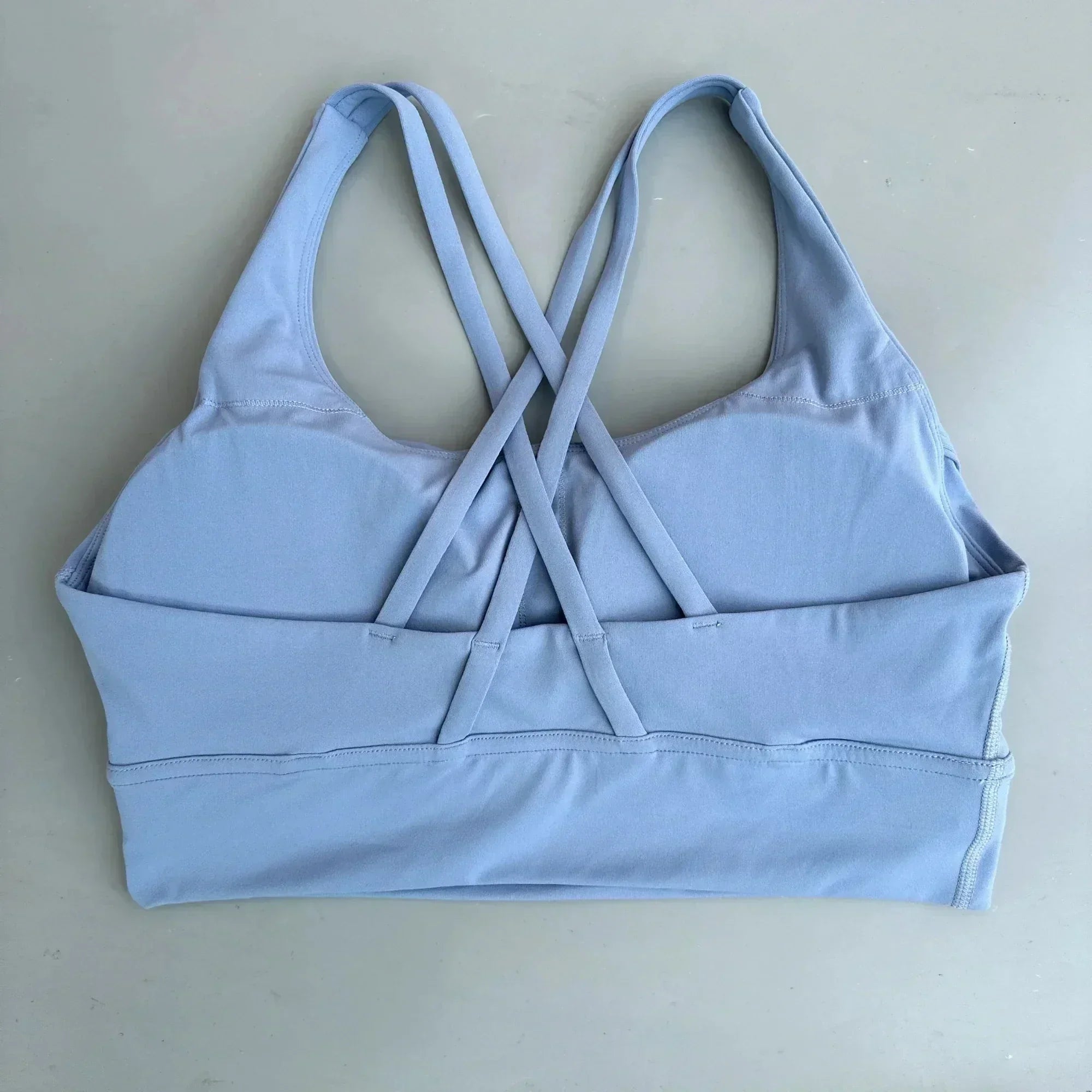 Solid Color Women’s Sports Bra – High Support Fitness Top