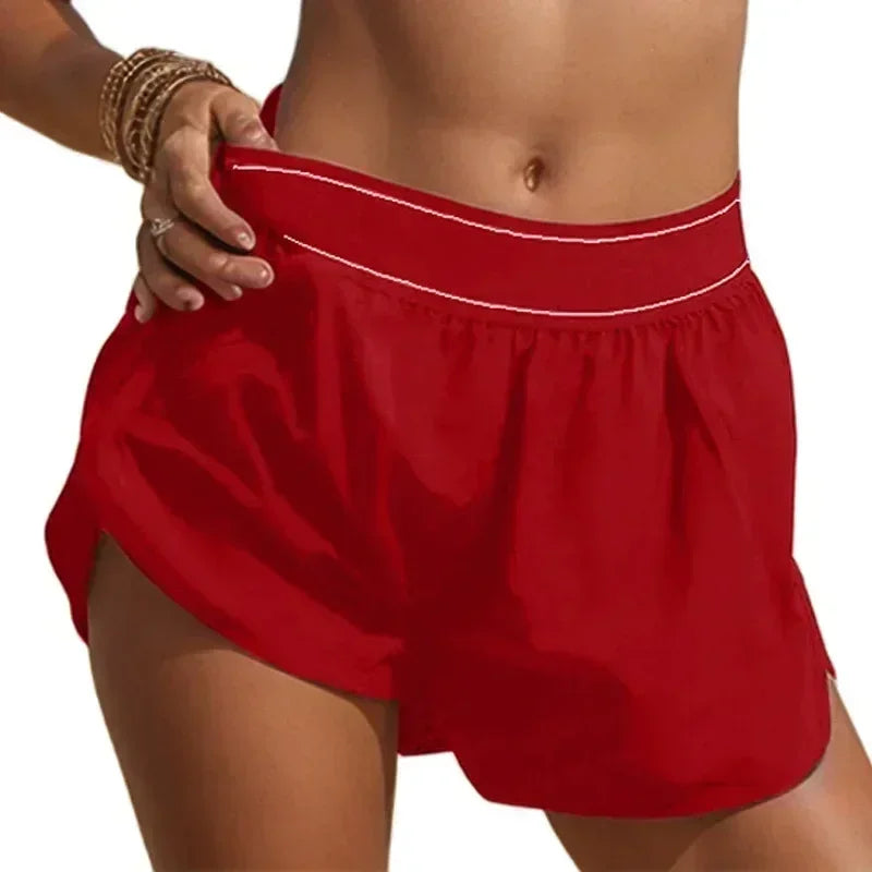 High-Waisted Quick-Dry Sports Shorts – Outdoor Running & Yoga