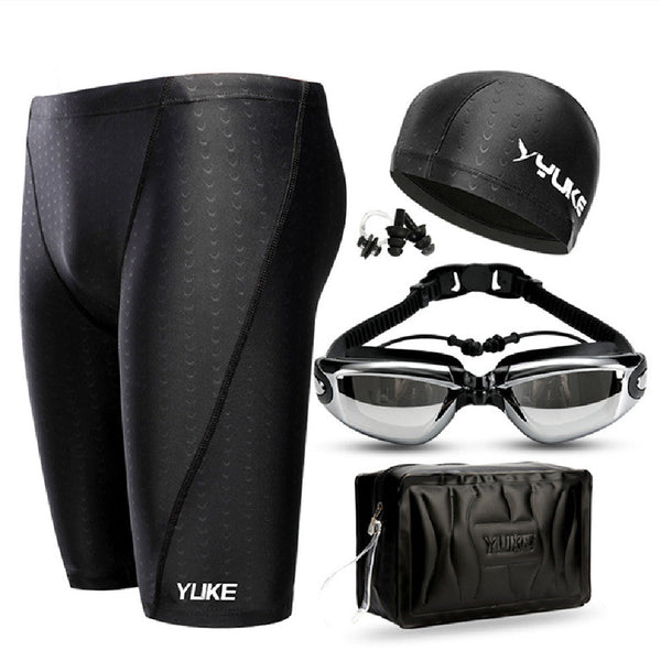 Men’s Waterproof Swim Cap & Goggles Set