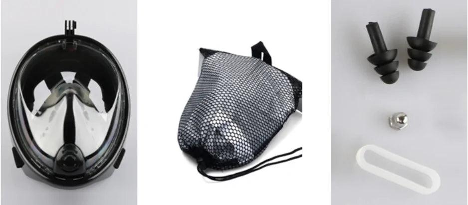 ClearView Snorkel Mask – 180° Vision, Anti-Fog