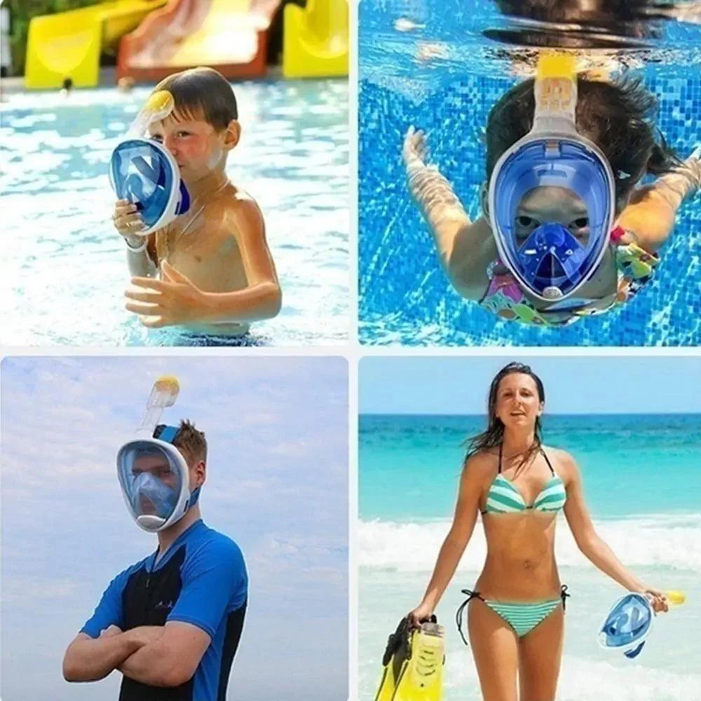 ClearView Snorkel Mask – 180° Vision, Anti-Fog